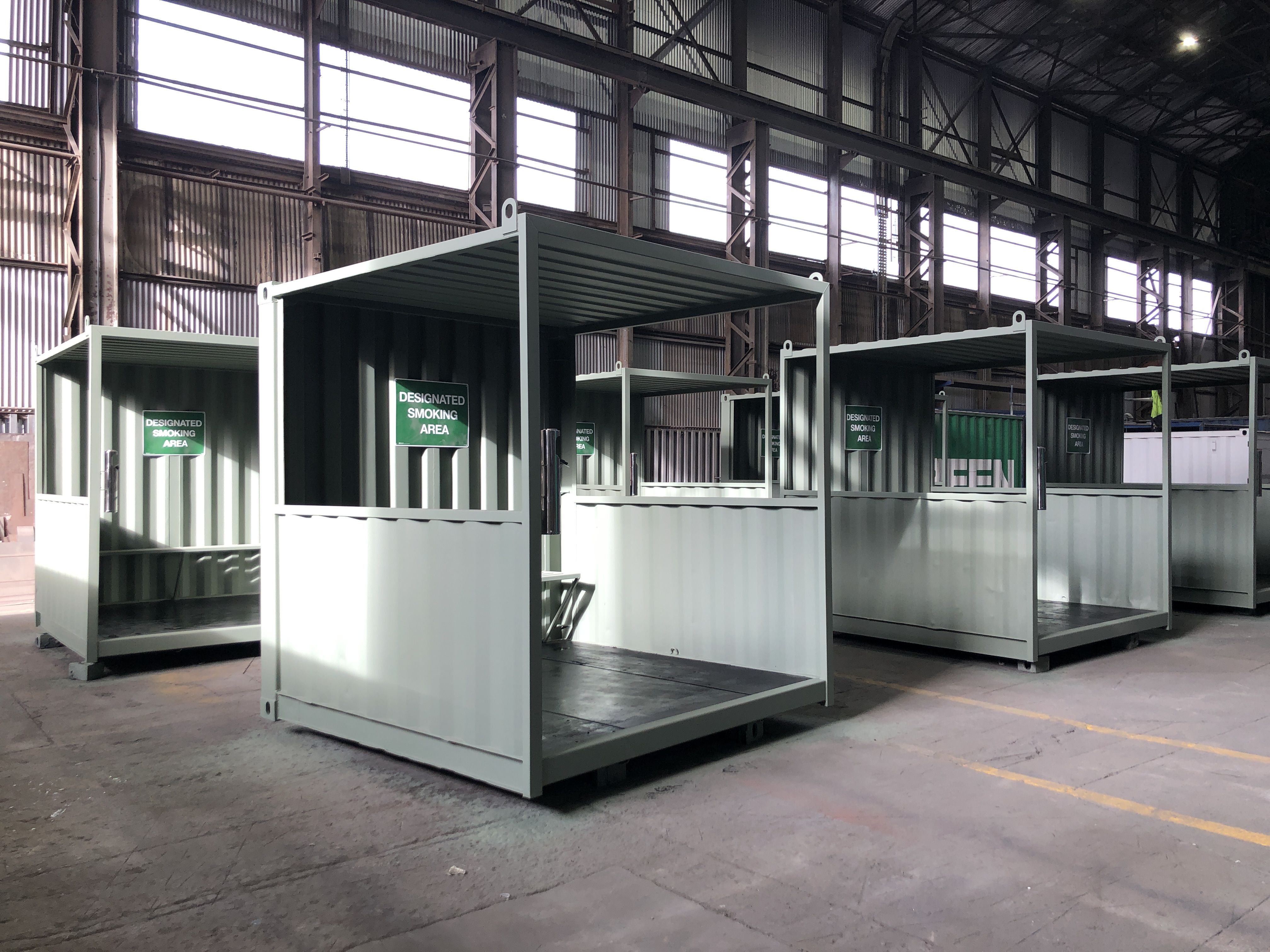 Steel Smoking Shelters